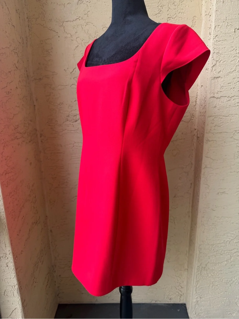 French Connection Azra Red Minidress 12 Cocktail Party Cap Sleeve Twill NWT